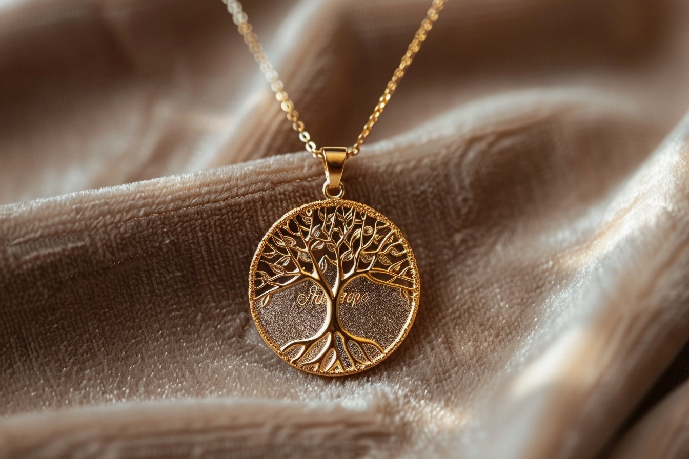 Collier Arbre De Vie Avec Prenom